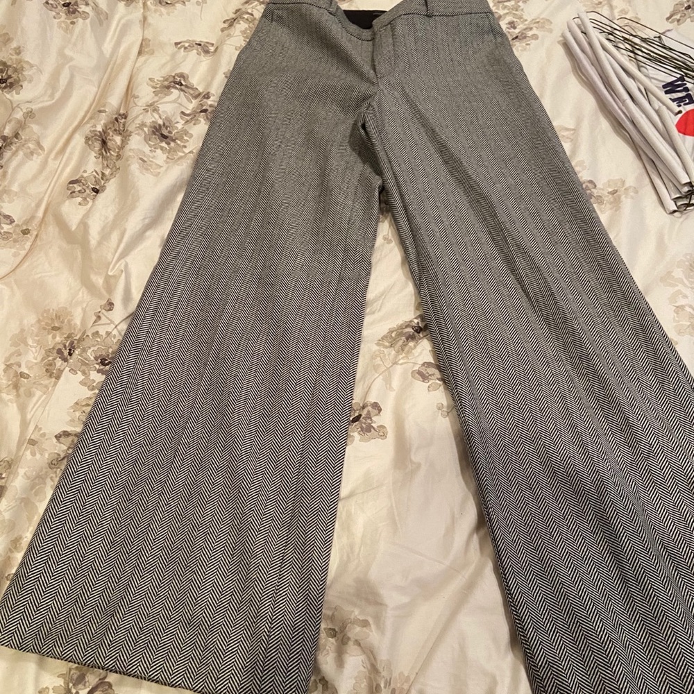 Banana Republic High Waist Wise Leg Houndstooth
